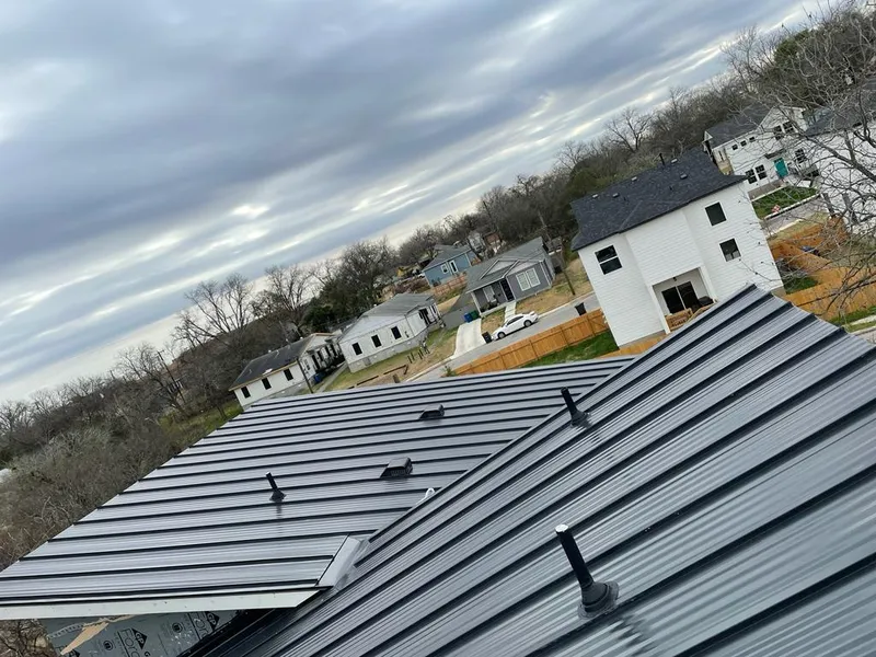 Standing seam metal roof panels with vents for Skylight Repair in Maumelle